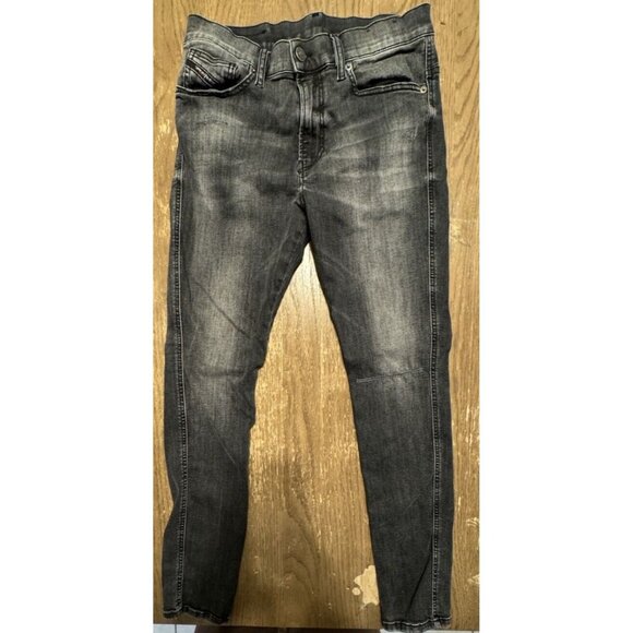 Diesel D-istort Skinny 30x28 Stretch Black Dark Gray Jeans 069RL - Picture 2 of 14